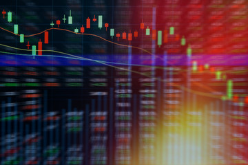 Stock market on display