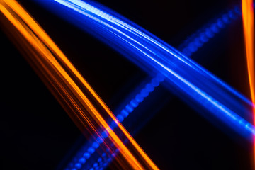 Abstract futuristic background of orange and blue colors