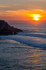Obraz premium landscape sunset atlantic coastline