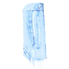 Sea blue background. Grunge surface pattern design. Washes texture. Abstract stains and splashes. Textured painted template. Watercolor painting artwork. Hand drawn vector illustration