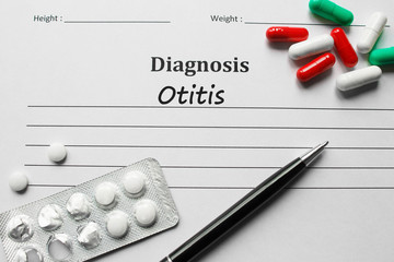 Otitis on the diagnosis list, medical concept