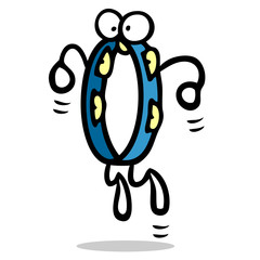 Cartoon Schellenring beim Musik machen