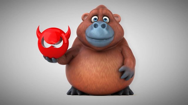 Fun orangoutan - 3D Animation