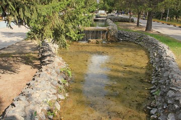 the water in the reservoir