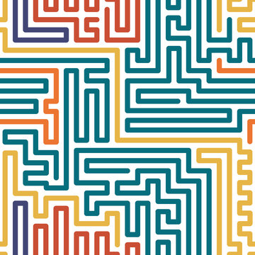 Striped colorful seamless geometric pattern.