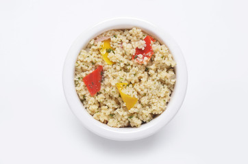 Couscous and peppers