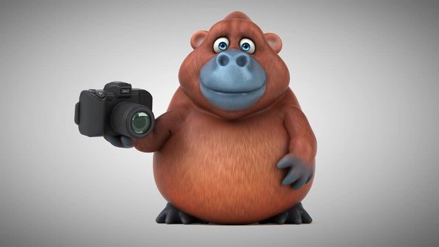 Fun orangoutan - 3D Animation