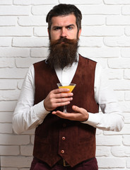 Fototapeta premium serious handsome bearded man