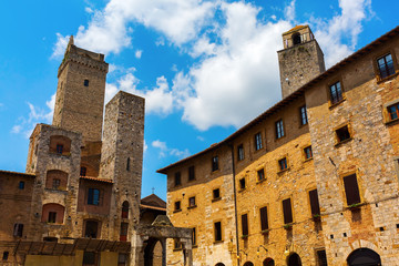 Fototapeta premium old town of San Gimignano, Italy