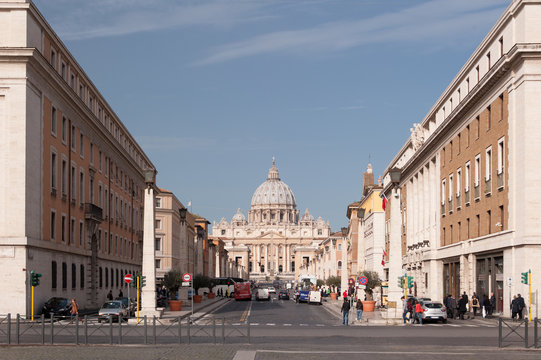 Via Della Conciliazione Zum Petersdam