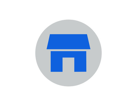 Vector flat home icon