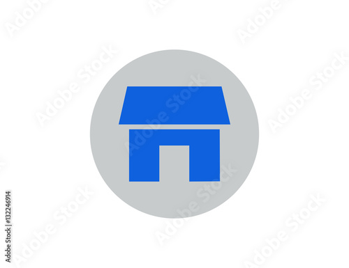 "Vector flat home icon" Stock image and royalty-free vector files on
