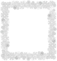 Fototapeta premium Ramka śnieg