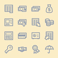 Finance and banking,  credit card and cash, atm and value, safe