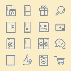 Kitchen Appliances Web Icons