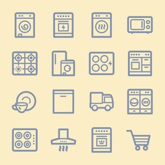 Kitchen Appliances Web Icons