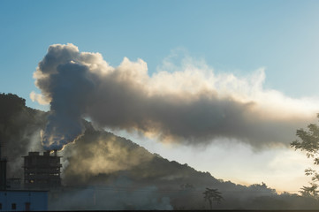 Cement factory. Heavy industry