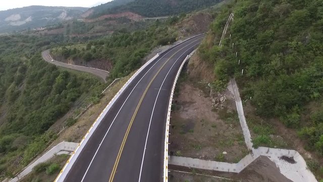 Travel mountain and road