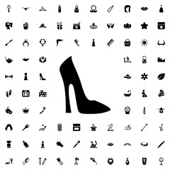 woman shoe icon illustration