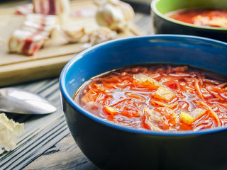 Ukrainian red borscht