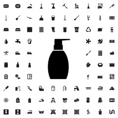 bottle soap icon illustration