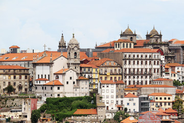Naklejka na ściany i meble View of old town of Porto, Portugal 