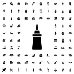 Fototapeta premium ketchup icon illustration