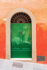 old door in Siena, Italy