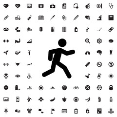 Fototapeta premium running icon illustration