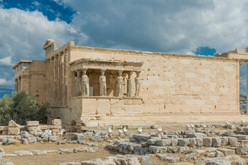 Erechtheion in Acropolis, Athens - Greece