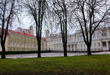 Rainy day in Vilnius Old Town