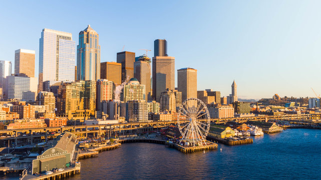 Seattle Skyline at Sunset