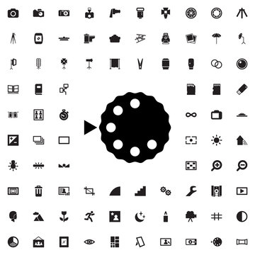 camera mode icon illustration