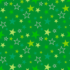 Abstract seamless pattern with stars

