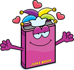 Cartoon Joke Book Hug