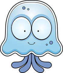 Cartoon Jellyfish Smiling
