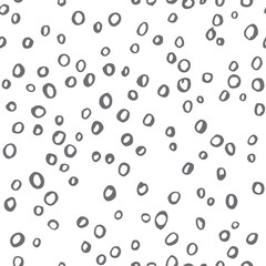 Seamless vector pattern with hand drawn circles