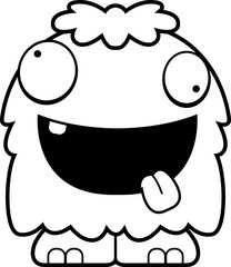 Crazy Cartoon Fluffy Monster