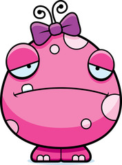 Sad Cartoon Baby Girl Monster