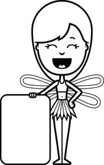 Cartoon Teen Fairy Sign