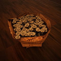 Bag of money with euro symbol