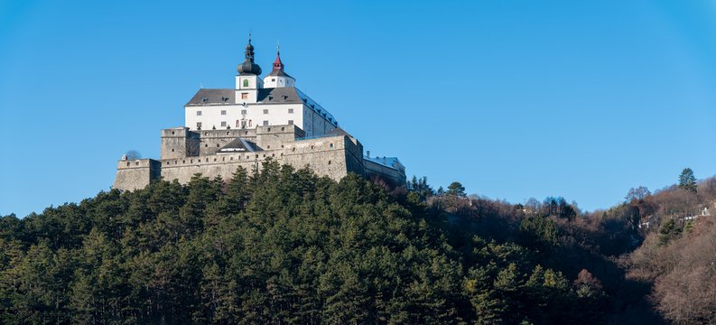 Forchtenstein Castle - a medieval castle from the 15th century located in the Rosalia mountains in Burgenland, Austria.
