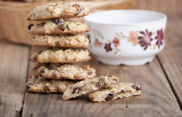 Oatmeal Cookies with dry barberry