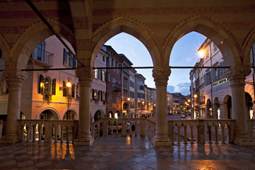 The Loggia of Lionello in Piazza della Libertà in Udine, Italy.