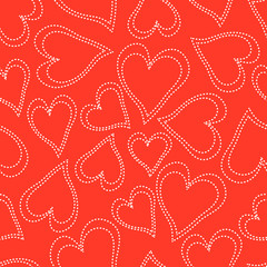 Valentine's day pattern with heart