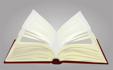 Open book vector