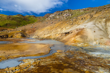 Krysuvik geothermal area, Reykjanes Peninsula, Iceland.
