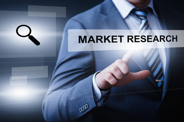 businessman pressing button on virtual screens