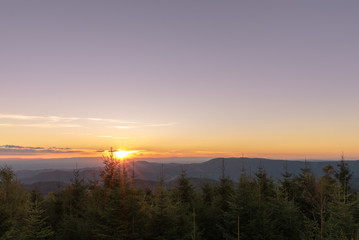 Sonnenuntergang im Schwarzwald
