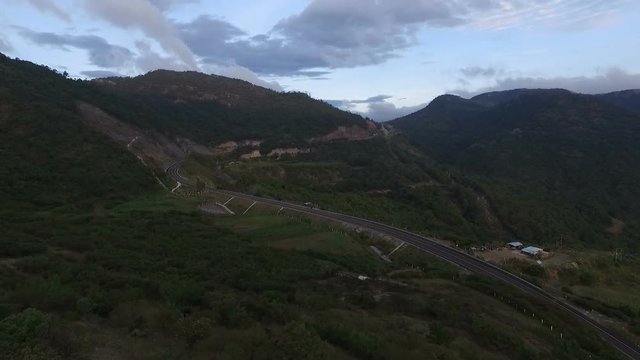 travel mountain and road